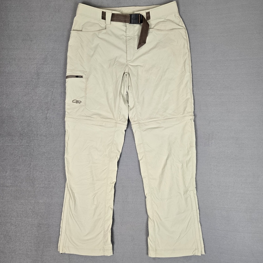 Outdoor Research Pants Mens 32x30 Beige Equinox Convert Hiking Travel Camping
